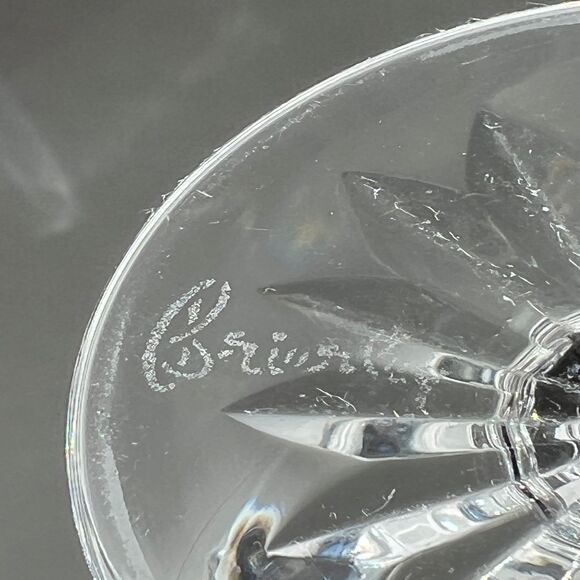 Vintage Set of 7 Royal Brierley Water Goblets Wine Glasses Ascot Design - Picture 5 of 5